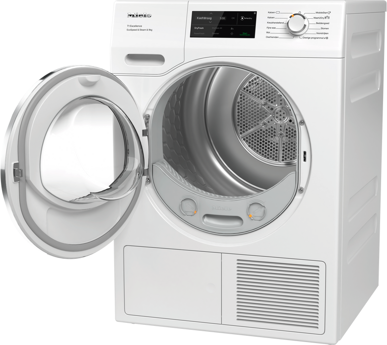 Miele droger TEL795WP EcoSpeed&Steam&9kg Lotuswit