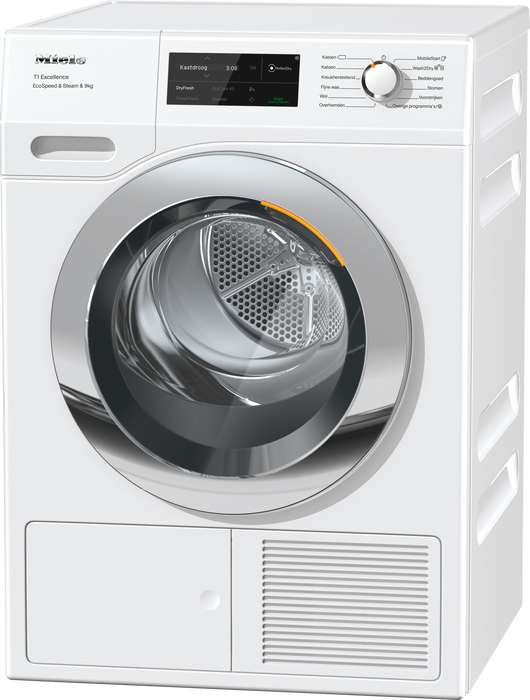 Miele droger TEL795WP EcoSpeed&Steam&9kg Lotuswit