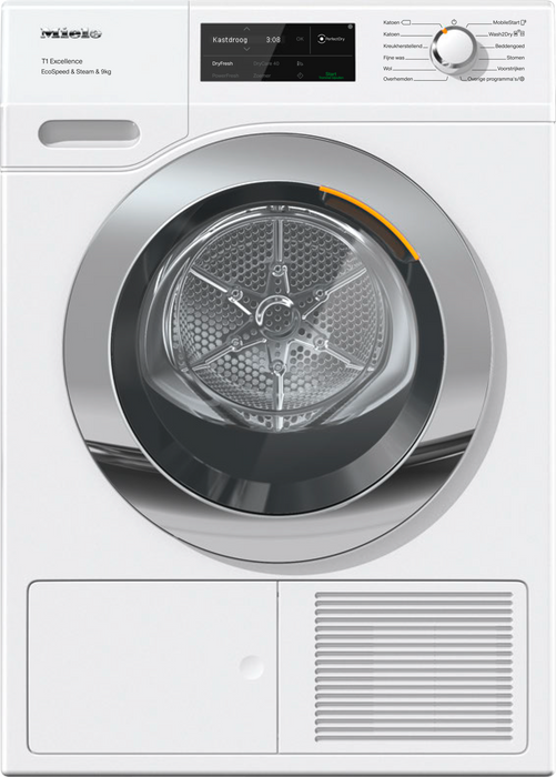 Miele droger TEL795WP EcoSpeed&Steam&9kg Lotuswit