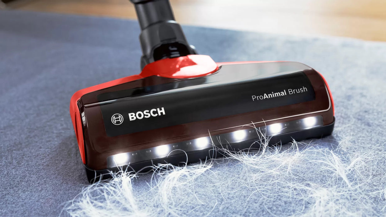 Bosch BCS711PET Oplaadbare stofzuiger Unlimited 7 ProAnimal Rood